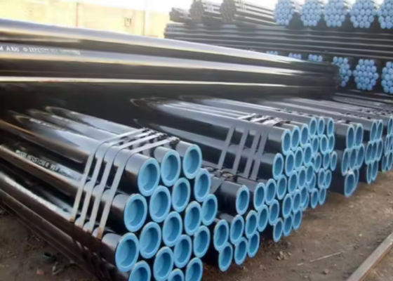 ΠΟΙΟΤΗΤΑ  Water Transport Steel Casing Pipe Threaded End Connection and Black Painting εργοστάσιο
