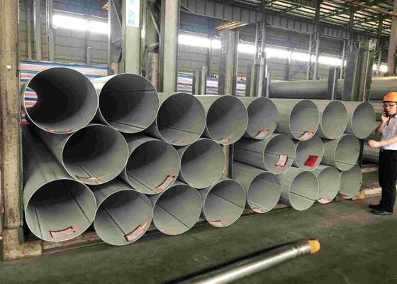 SS316Ti σωλήνας 1174mm OD σωλήνων ανοξείδωτου για τα πρότυπα μεταφορών JIS