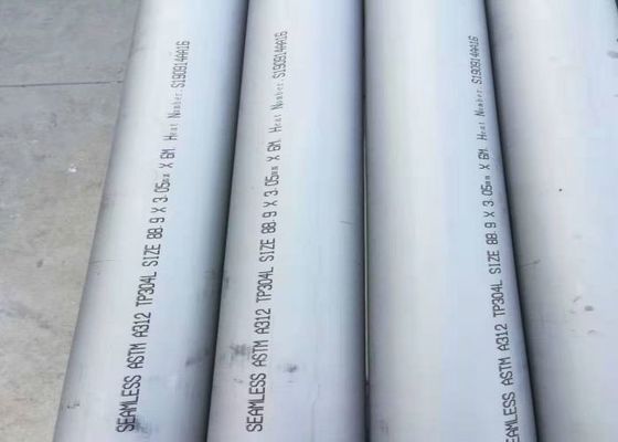 SS316Ti σωλήνας 1174mm OD σωλήνων ανοξείδωτου για τα πρότυπα μεταφορών JIS