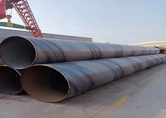 25.4mm Μεγάλη διάμετρος SSAW Σπειροειδής συγκολλημένο χάλυβα σωλήνα για δομικές