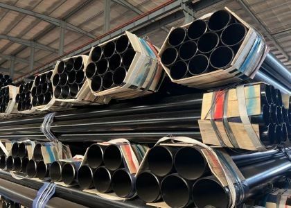 Υπηρεσία τρύπησης ASTM A/ASME SA 53 βαθμός Α Β Μαύρος σωλήνας από ατσάλι χωρίς συγκόλληση Δυνατότητα 0,2-100 mm