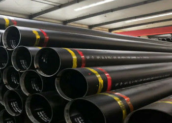 ASTM A53 Μαύρο βαμμένο διαμήκη συγκολλημένο βελονισμένο χάλυβα σωλήνα 21.3mm-660mm OD