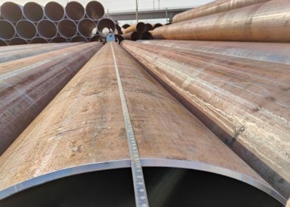 Πύλη LSAW ποιότητας χάλυβα API 5L GRB 355.6 - 2320mm OD 200-220g/m2 Επιχρισμός ψευδαργύρου