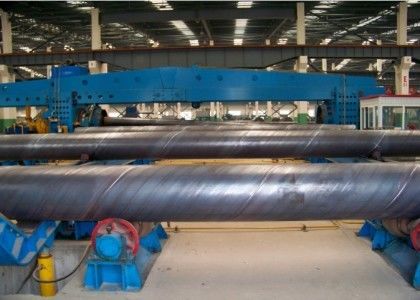 Πυλώματα από χάλυβα SSAW επικαλυμμένα με 3PE Διάστημα μεγέθους 1010mm OD 1626mm Μεγάλη διάμετρος