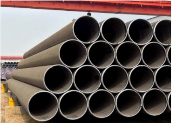 X65 LSAW ατσάλινο σωλήνα με διαμήκη συγκολλημένη γραμμή και OD 355.6mm-2320mm