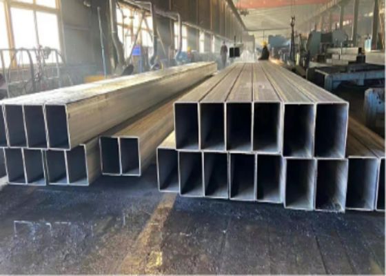 Κοίλα τμήματα χάλυβα S235JR 15-1000mm OD Μαύρα Ορθογώνια