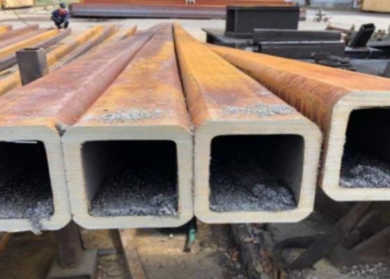 Χαλύβδινα κοίλα τμήματα ASTM A500 10x10mm έως 500x500mm με ξετύλιγμα