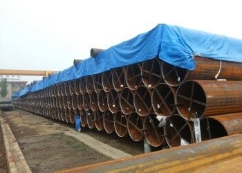 Σιδηροδρομικό σωλήνα LSAW με εξωτερική διάμετρο 355,6mm-2320mm 5mm-50mm πάχος τοίχου και επικάλυψη 3PE για ανθεκτική μεταφορά υγρών