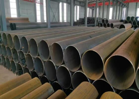 LSAW Steel Pipe με εξωτερική διάμετρο 355,6mm-2320mm και πάχος τοιχώματος 5mm-50mm για κατασκευή πασσάλων σωλήνων